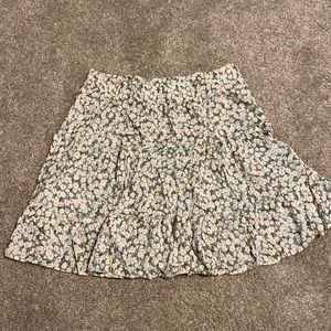 Ruffle Skirt Floral Print Swing Beach Mini Skirt